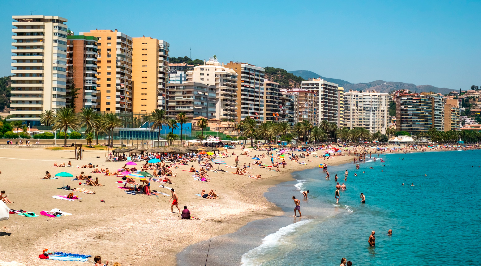 Málaga en familia Playa de la Malagueta